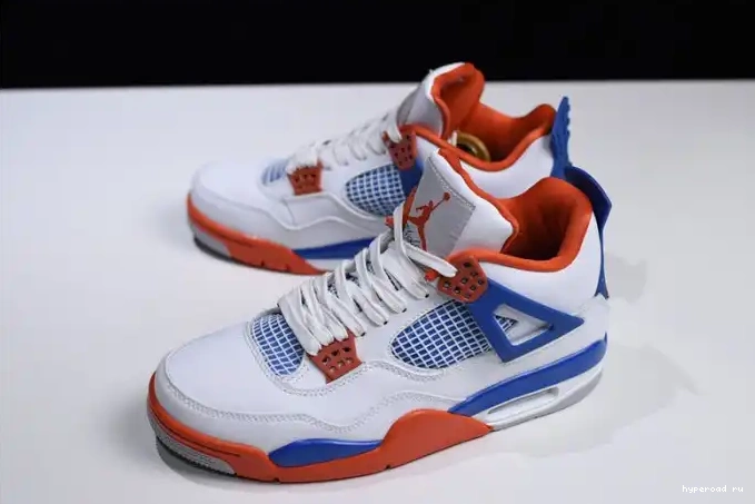 Bright White Blue Jordan 4 Air Crimson-Royal 308497-171 0415